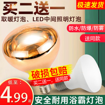 Yuba light bulb heating light 275W bathroom lighting middle LED household light bulb waterproof explosion-proof old-fashioned warm light