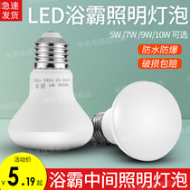 Yuba light bulb led intermediate lighting 5W bathroom waterproof explosion-proof 275W heating E27 screw 40W general