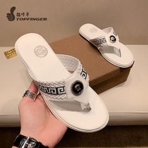 Summer European Station Slippers Herringbone Drag Male wave Outdoor external wearing clip foot beach abrasion resistant anti-slip and anti-odour fashion cool drag