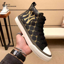 European Station Luxury leather NY mens shoes Inner heightening 100 hitch mens casual shoes Mens shoes Mens Korean version Trend