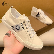 European Station Casual Shoes Luxury small white shoes mens board shoes Mens Korean version Tidal Breathable Shoes Men Soft Face Genuine Leather Mens Shoes