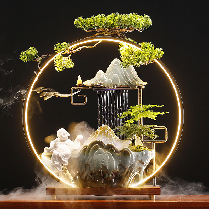 招财流水摆件让家更有生气的小秘诀