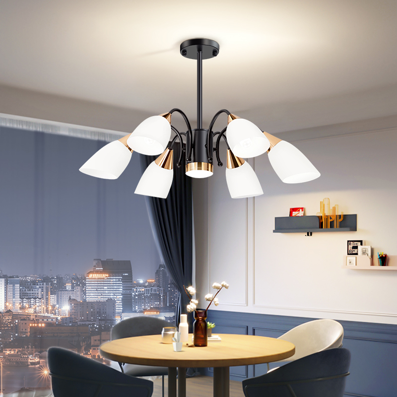 Dining Hall Chandeliers Brief Modern Atmospheric Bursting web Red Dining Room Table Guangdong Zhongshan Lamp Flagship Store Dining Room Light