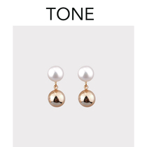 No ear hole into 5A natural pearl gold ball ear clip mosquito coil wild-match advanced simple temperament commute daily