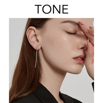 No ear hole into super flash zircon ear clip mosquito coil long face temperament advanced cold wind ins Korea