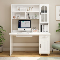 Bookcase desk integrated with glass door high school students table home study writing desk students double middle school students