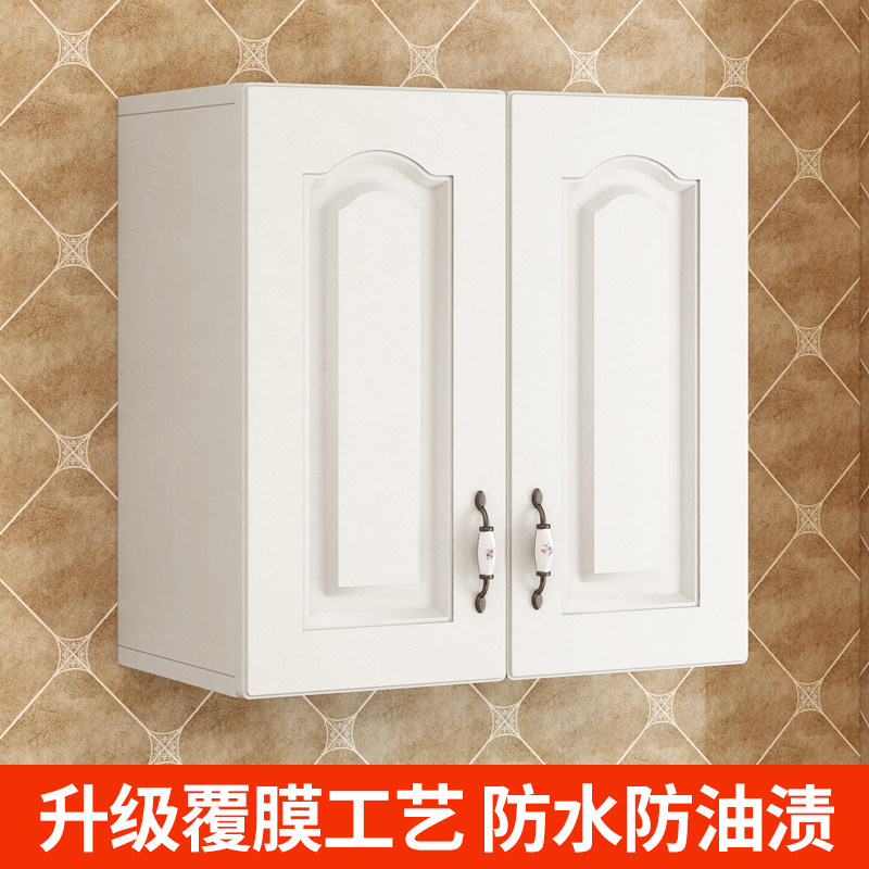 Wall cabinet wall cabinet creative light luxury kitchen stove storage cabinet Nordic style with door dressing room waterproof storage cabinet