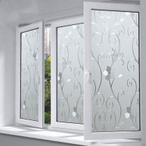 Toilet Curtains Stickers Pure Frosted Glass Adhesive Film Office Art Toilet Glass Stickers Anti-Peep