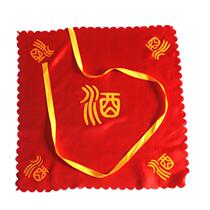Wine cloth 60-120cm big wine altar cover cloth red cloth wine altar silk cloth wine jar cover cloth ribbon