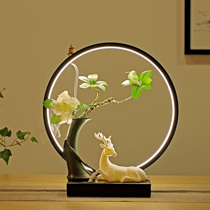 Home Residence Ornament Living Room TV Cabinet Hospitality deer wedding gifts Xuanguan Brief Wine Cabinet Creative Eu Style Crafts Swing-Taobao