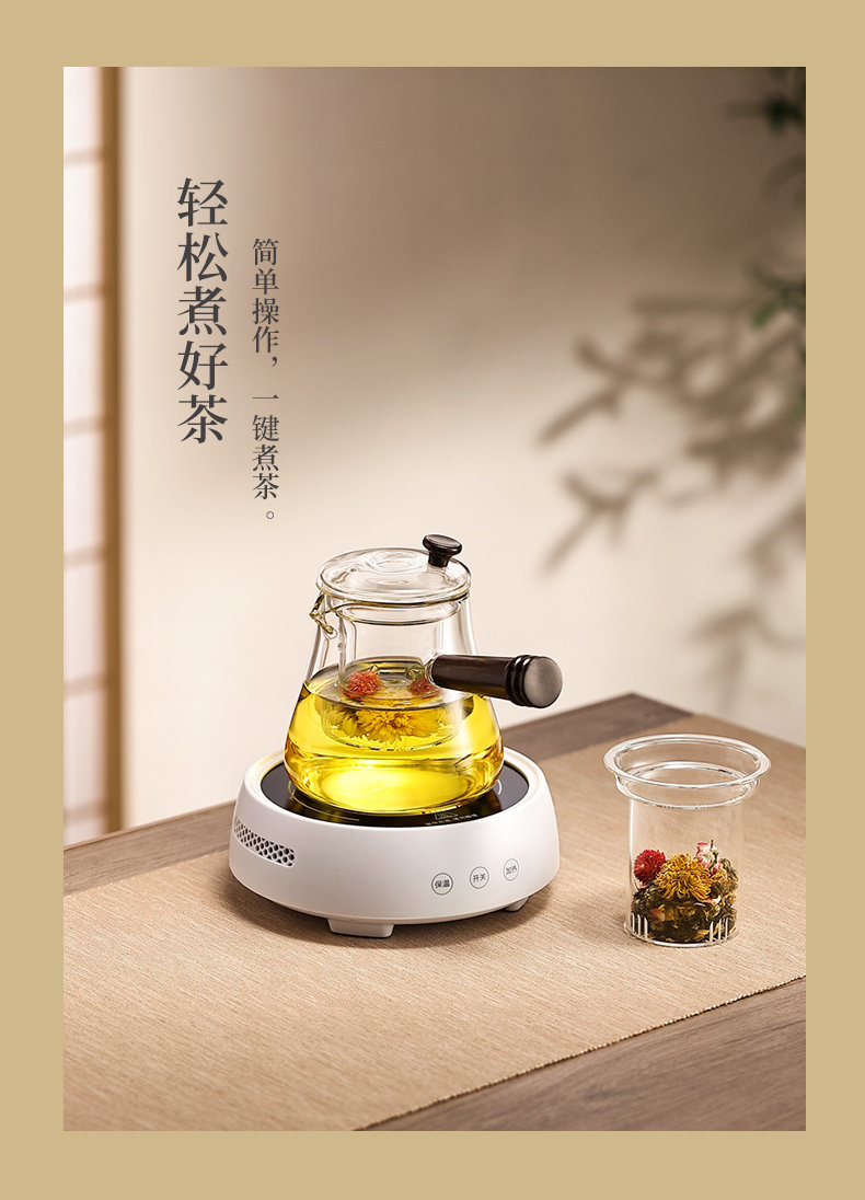 Simple electric pottery stove cooking tea-ware small ceramic mini-induction stove Home burning water cooking tea steaming teapot boiling tea stove-Taobao