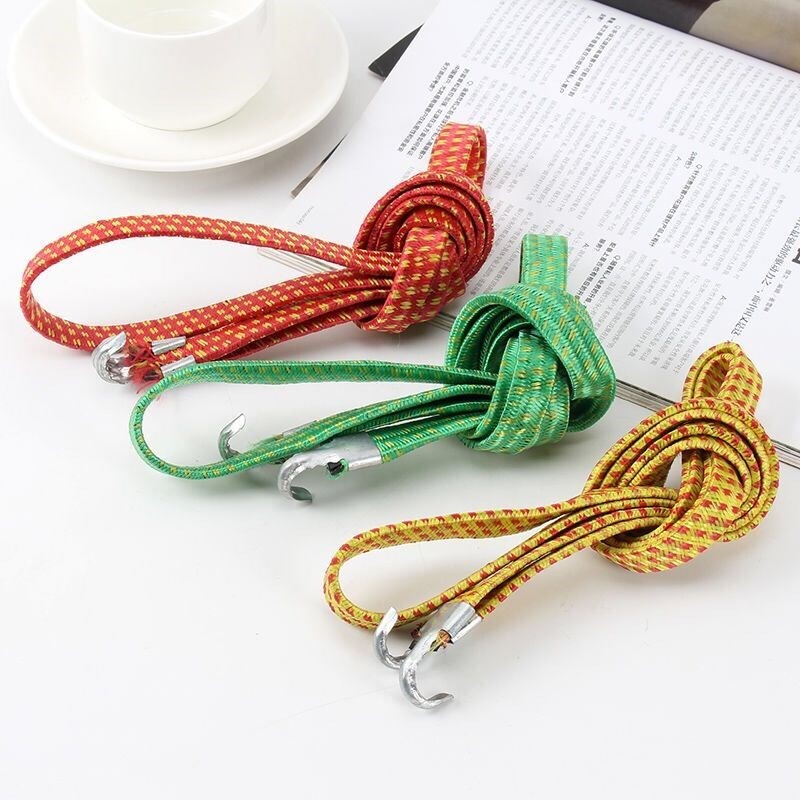 Hook elastic elastic rubber band elastic rope locomotive strap rope durable beef tendon fixed elastic car belt strong