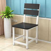 Fast food restaurant table and chair home Modern simple steel wood dining chair breakfast snack bar chair backrest canteen dining table and chair