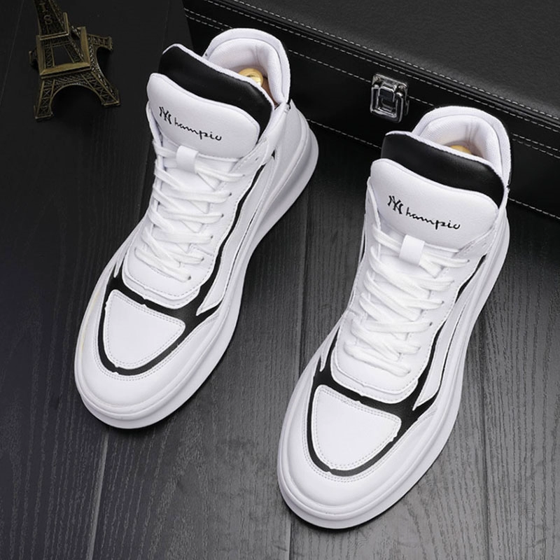 Thương hiệu Tide trong Giày cao cổ nam cao cấp của Martin Phong cách Anh phiên bản Hàn Quốc hoang dã của mùa thu 2020 Giày cao nam đế dày mới - Giày ống