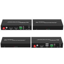 Engineering Grade Hdmi Fiber Extender With USB Port KVM Fiber Extender High Definition Video TCP IP Transport Amplifier 20KM Infrared Key Mouse Extended 20 km FC Independent Sound