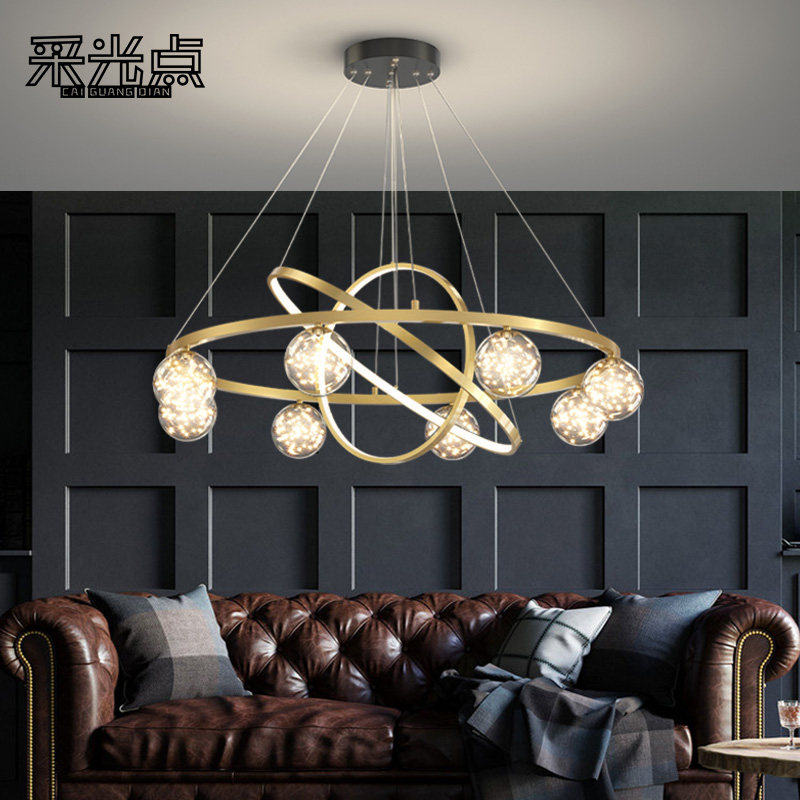 Dining room lamp Modern simple Nordic light luxury net red bar chandelier 2021 new Tmall smart led table lamp