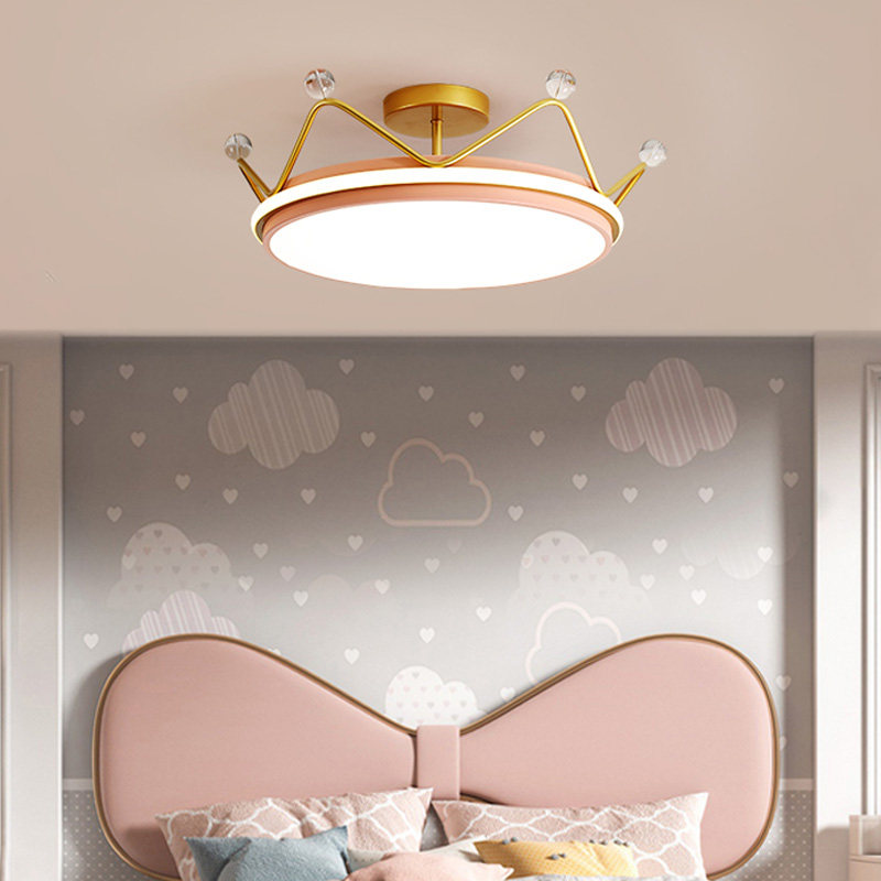 Light spot Bedroom LED Ceiling Lights Crown Creative Cozy Modern Brief Male Girl Princess Children Room Lamp