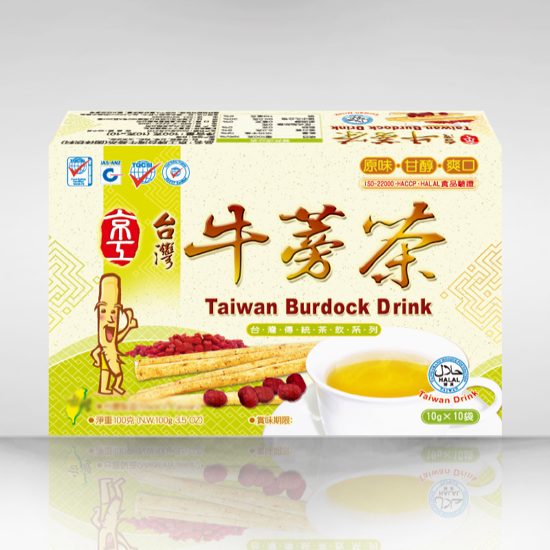 China Taiwan Kyogyong Burdock Tea 10 Bags * 10g Burdock Root Tea East Citi Ginseng Bull Pound Bull Pound Red Date Medlar