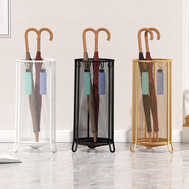 Umbrella rack Umbrella bucket storage rack Household door umbrella rack drain umbrella hanging umbrella office large capacity umbrella bucket