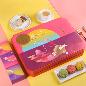 中国风中秋月饼轻奢高端礼盒装