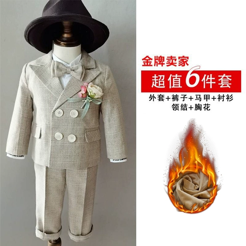 Детский классический костюм, демисезонный костюм мальчика цветочника, коллекция 2021, в британском стиле, в корейском стиле