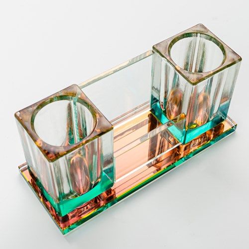 Crystal wireless microphone desktop ktv home wheat rack handheld microphone holder Mimi glass holder