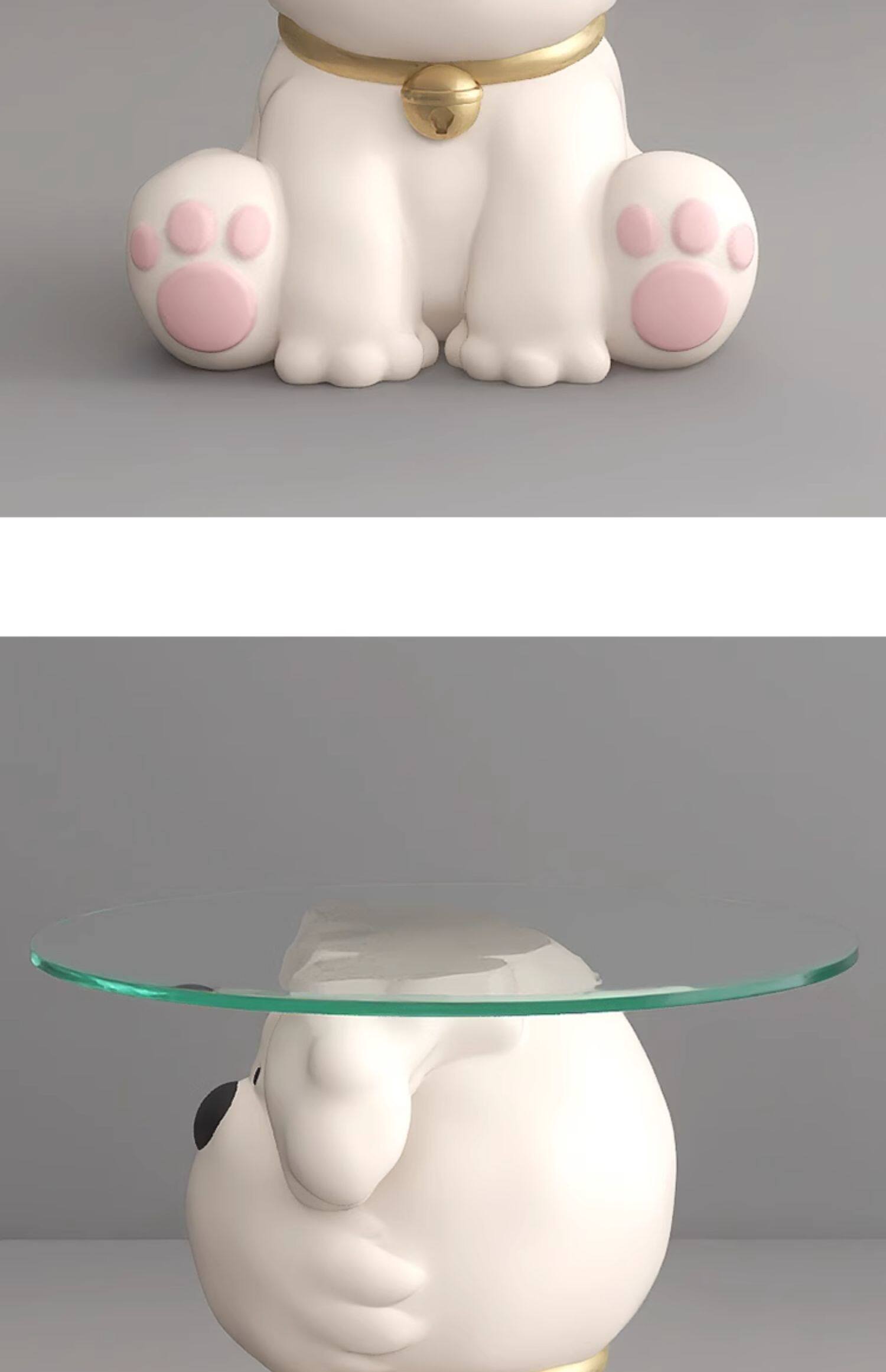 奶油风熊落地摆件装饰品电视柜旁沙发边几床头柜高级感乔迁礼物详情33