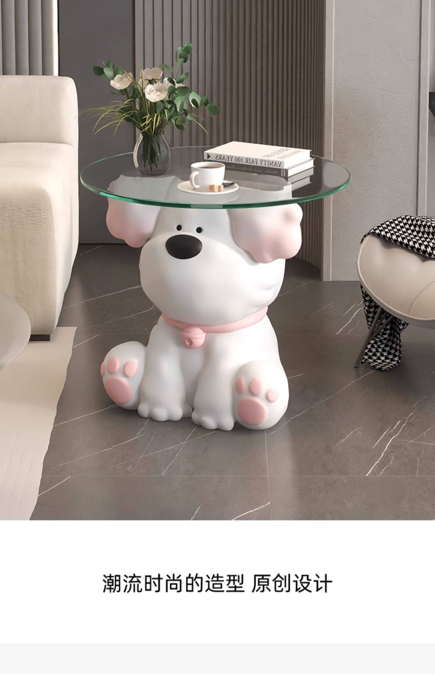 奶油风熊落地摆件装饰品电视柜旁沙发边几床头柜高级感乔迁礼物详情19