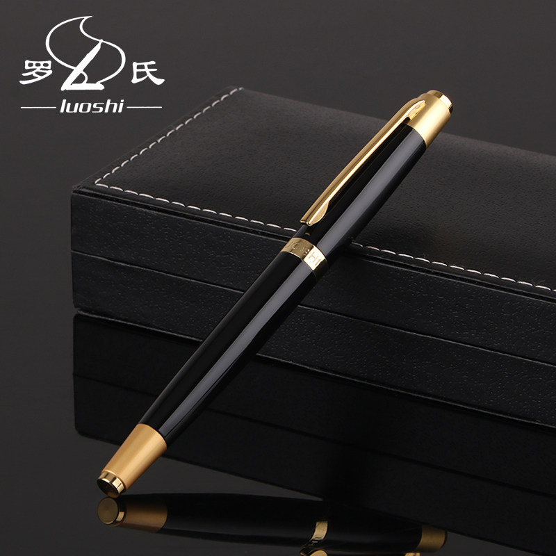 Roche signature pen metal business high-end gift pen custom engraving enterprise logo gift pearl pen signed single pen men and women gel pen water-based pen signature pen gel pen student office billing pen