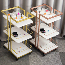 Nordic marble movable trolley beauty salon nail salon salon bath shop shower restaurant dining car