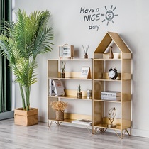 Nordic bookshelf floor childrens study storage rack living room display rack bookcase simple creative storage rack
