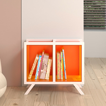 Acrylic bookshelf reading small side frame Net red living room floor storage cabinet simple light luxury creative style