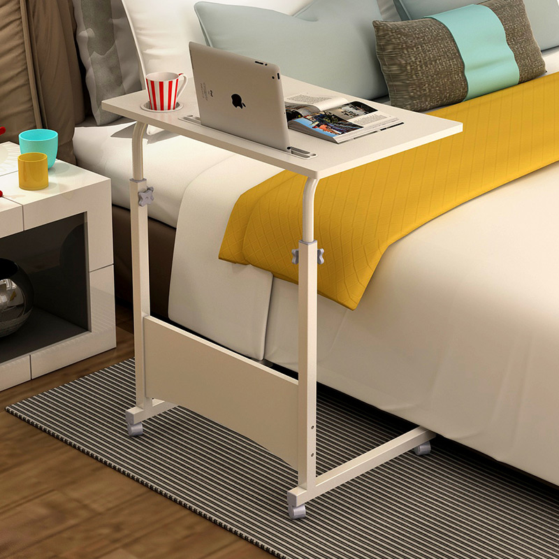 Mobile bedside dormitory notebook folded lift bed for simple household bedroom learning desk small