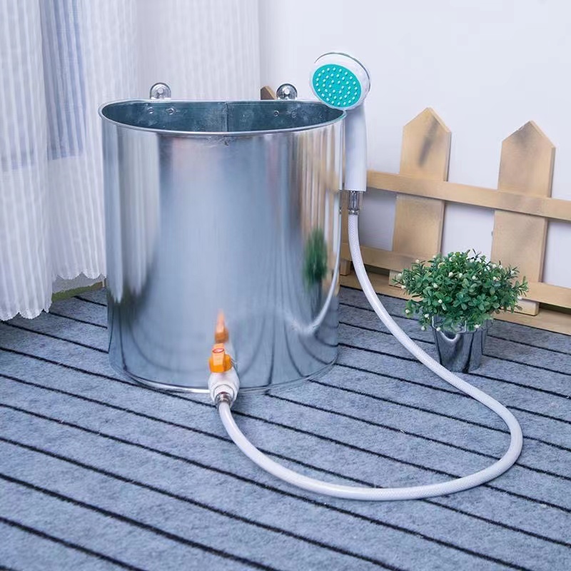 Water tank household shampoo wall hanging hair hallway bath student iron bucket large bath water utility