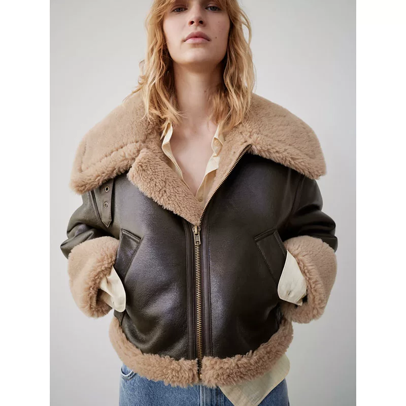 Zara, коричневая зимняя двусторонняя короткая куртка, увеличенная толщина