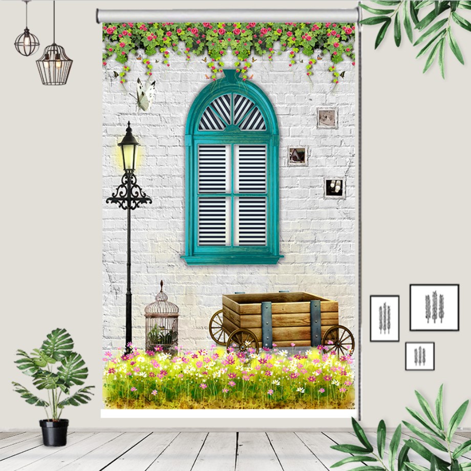 Makeup Room Bathroom Toilet Kitchenette Free to punch and install shading shading labead lifting roller blinds shade blinds