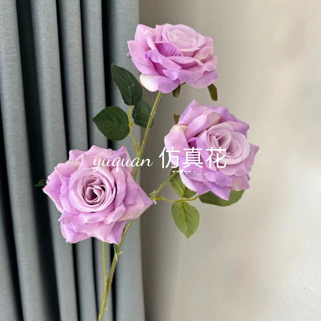 Искусственные розы Jupu Mocha Rose серые