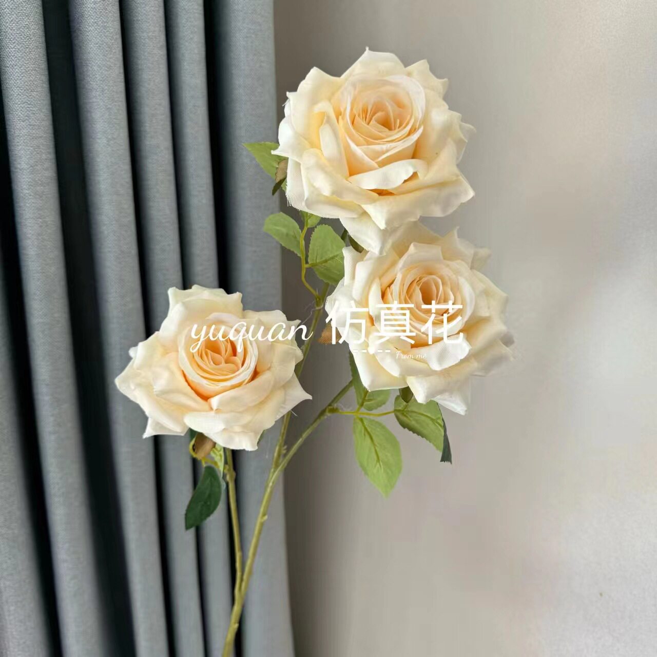 Искусственные розы Jupu Mocha Rose серые