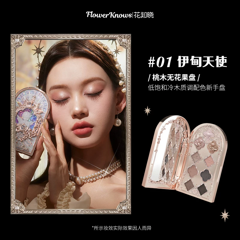 Матовая палетка теней для век 01 Eden Angel, повседневные нейтральные оттенки, компактный дорожный размер
