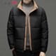 Red Dragonfly Men's down Jacket Winter New Thickened Stand Collar Warm Puffer Jacket Trendy Casual Khaki Coat for Men