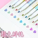 Chenguang Color Pen Детские студенты с двойной флуоресцентной ручкой