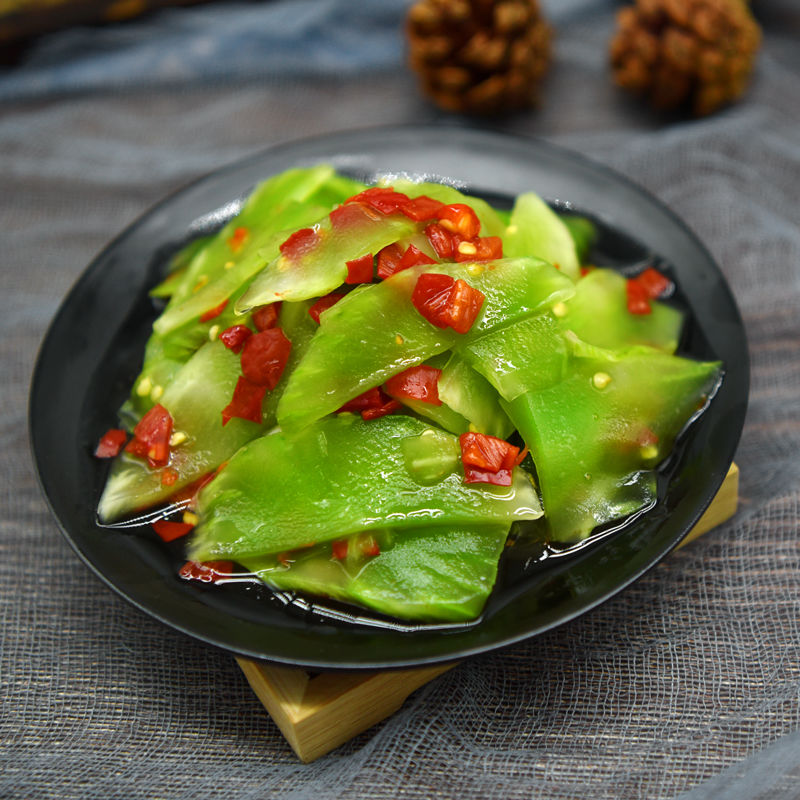 香辣海带丝藕片酸豆角萝卜干下饭菜