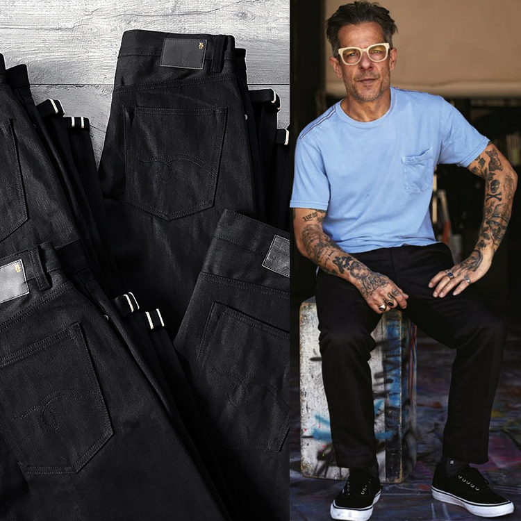 Vintage High-Quality New York Luxury Raw Denim Japanese Selvedge Denim Mid-Rise Slim-Fit Jeans for Men in Black Vintage High-Quality New York Luxury Raw Denim Japanese Selvedge Denim Mid-Rise Slim-Fit Jeans for Men in Black