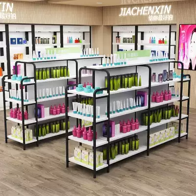 Nakajima cabinet double-sided shelf Supermarket convenience store cosmetics store display rack assembly table Mother and baby shoe store middle shelf