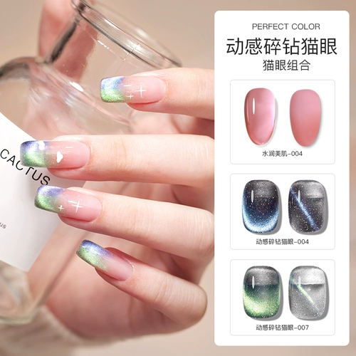 Демисезонный динамичный универсальный лак для ногтей для маникюра, кошачий глаз, коллекция 2023