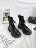 Martens, Tide, летние тонкие черные короткие сапоги в английском стиле на платформе, в британском стиле, коллекция 2024 года