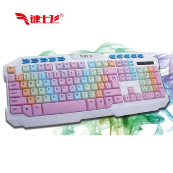 Usb wired gradient color children's female keyboard business computer peripheral products office waterproof desktop