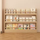 Книжная полка из натурального дерева, многослойный книжный шкаф, чтение, книга с картинками, журнал, система хранения