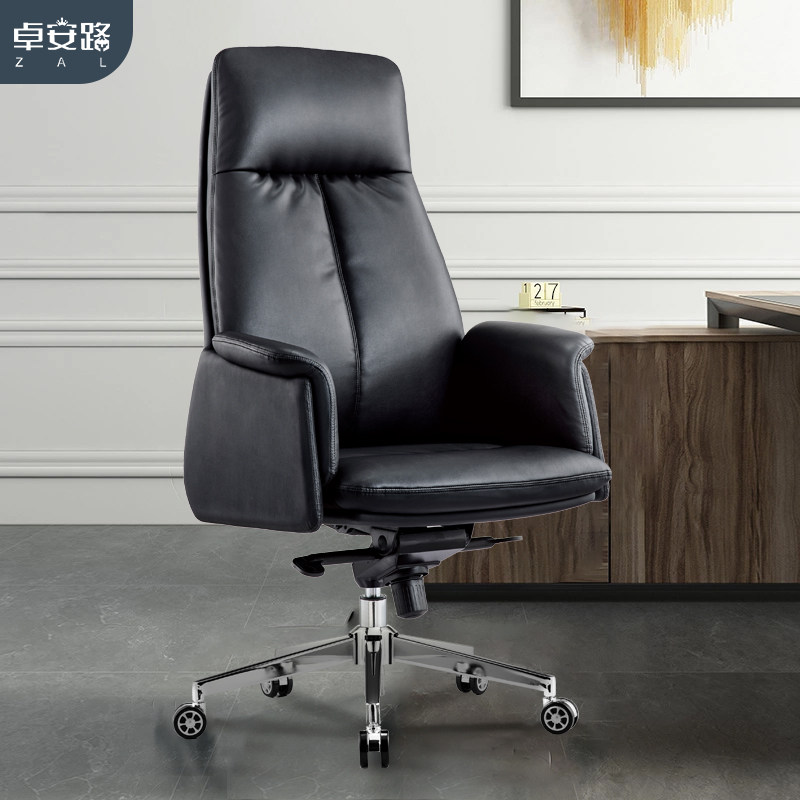 Computer chair owner office chair for long sitting able to lift swivel chair home universal wheel backrest chair comfort genuine leather seat