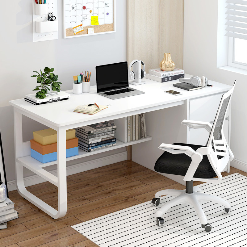 Desk simple computer desk desktop with drawer simple office staff modern desk bedroom table and chair combination